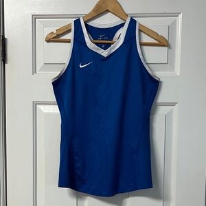 Nike Women's Royal Blue Dri-Fit Tank Top Mesh Back Sz Medium